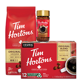 Get $2.00 cash back when you buy any one (1) Tim Hortons 12oz Ground, 12ct K-Cup, or 3.5oz Instant product